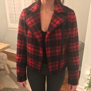 Women’s Buffalo Plaid wool coat